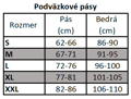 Podvazkový pás Róža Amorre černý