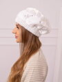 Dámský baret K369 white 