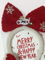 Vianočná čelenka s mašľou a ozdobou Merry Christmas 