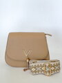 Hnědá dámská kožená crossbody kabelka 