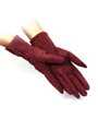 Sportovní dámské rukavice v bordó barvě