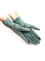 Sportovní dámské rukavice v zelené barvě