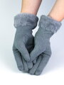 Dámské stylové rukavice v šedé barvě