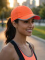 Dámská kšiltovka A-95 v neonově oranžové barvě