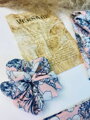 Scrunchie barevná VSB gumička do vlasů v jemné růžové barvě