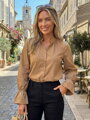 Dámská elegantní halenka cappuccino 