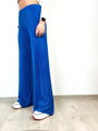 Dámské extravagantní kalhoty v modré barvě 