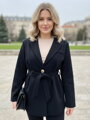 Černý dámský kabát 