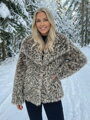 Dámský leopardí teplý kožich T1