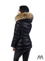 Prodloužená dámská zimní bunda BK-204a - černá