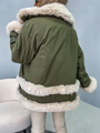 Zimní bunda vyteplená v zelené barvě