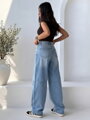 Dámské baggy džíny MSARA BQ3065-4 světle modré