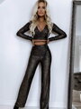 Dámský luxusní komplet FLV862 black shine
