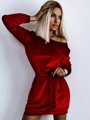Dámské luxusní šaty v červené barvě FLV621 red