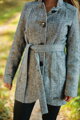 Dámský kabát na zimu IGA - šedý