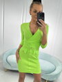 Dámské neonově zelené mini šaty 69997