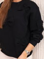 Trendy dámská mikina 9796 černá