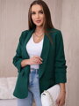 Dámské sako v tmavě zelené barvě 9709