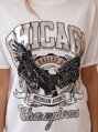 Oversize tričko CHICAGO 01-2429 stříbrná
