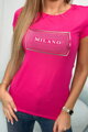 Dámské tričko s potiskem MILANO růžové