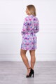 Dámské letní šaty s květinami KS fialové