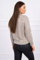 Krátký pletený pulovr do pasu 2019-41 béžový