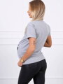 Triko pro těhotné s obrázkem 2992 šedé