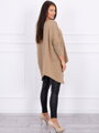 Dámské oversize triko s dlouhým rukávem 8875 camel 