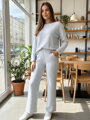 Dámský stylový komplet – kalhoty a svetr