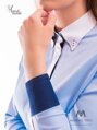 Dámská košile Slim Fit VS-DK1602 modrá