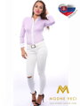 Světle fialová dámská košile Slim-Fit VS-DK1607