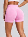 Push up šortky s vysokým pasem baby pink