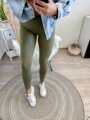 Stahovací dámské legíny khaki