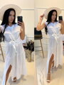 Nádherná dámská MFY dlouhá sukně v bílé barvě