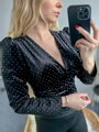 Stylové dámské body v černé barvě