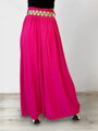 Zářivé dámské plisované kalhoty HOT PINK 