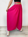 Zářivé dámské plisované kalhoty HOT PINK 