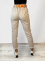 Sportovně-elegantní kalhoty béžové
