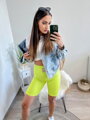 Stylové dámské cyklo šortky v zelené barvě