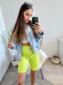 Stylové dámské cyklo šortky v zelené barvě