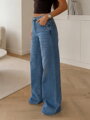 Dámské modré wide leg džíny MSARA BQ3152