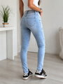 Dámské světle modré skinny džíny MSARA S1280-7