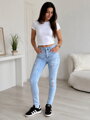 Dámské světle modré skinny džíny MSARA S1280-7