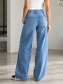 Dámské modré wide leg džíny MSARA BQ2596