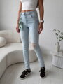 Dámské světle modré skinny džíny MSARA SZ2681-6