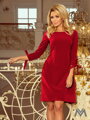 Elegantní dámské šaty Alice 195-3 bordó 