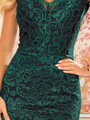 Krajkové dámské šaty 316-3 smaragdové