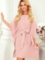 Dámské společenské šaty oversize 287-11 růžová