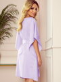Dámské společenské šaty oversize 287-8 fialové