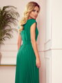 Dámské šaty s plisovanou sukní 311-1 smaragdové
